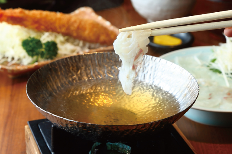 旬の鮮魚のしゃぶしゃぶ定食
