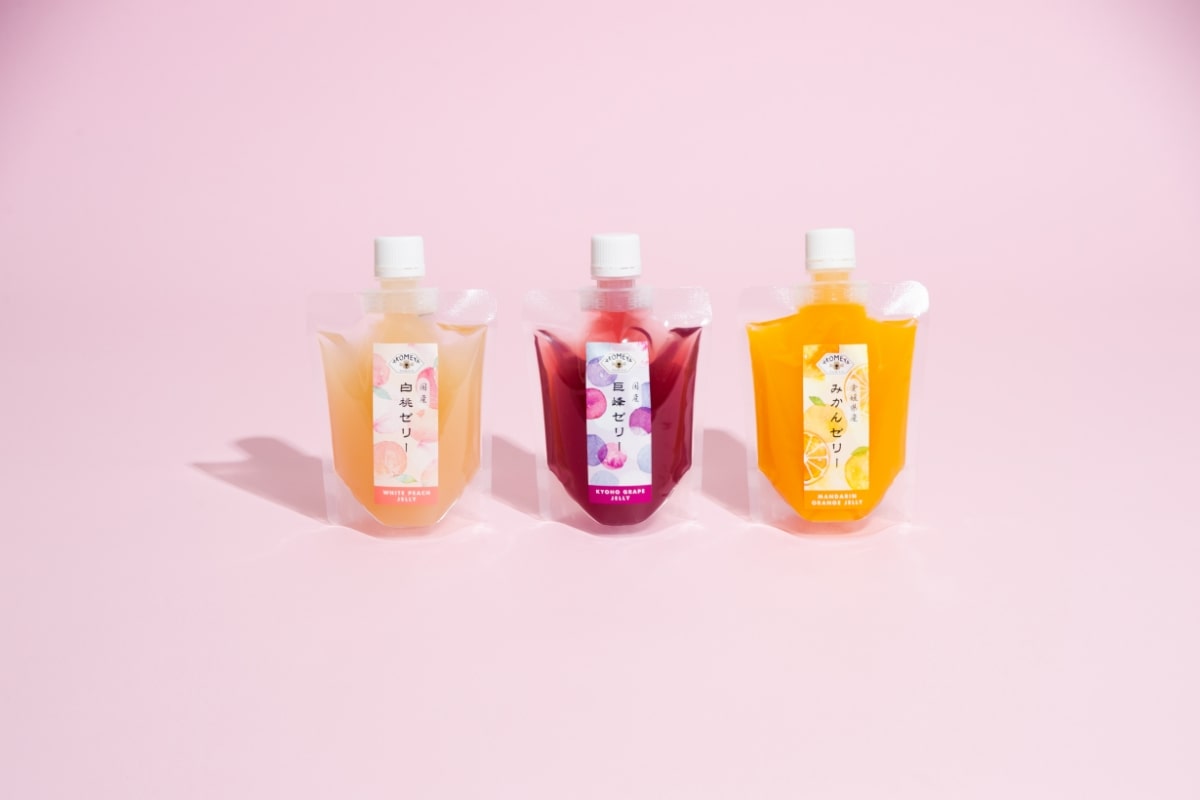 白桃ゼリー、巨峰ゼリー、みかんゼリー(各175g)