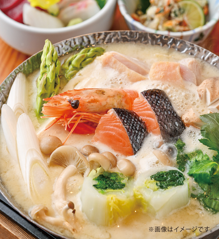 京の白味噌仕立ての寄せ鍋御膳