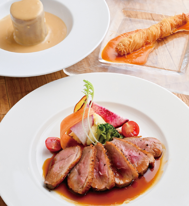 フランス産鴨肉 マグレカナール～ソースオランジュ～のセット