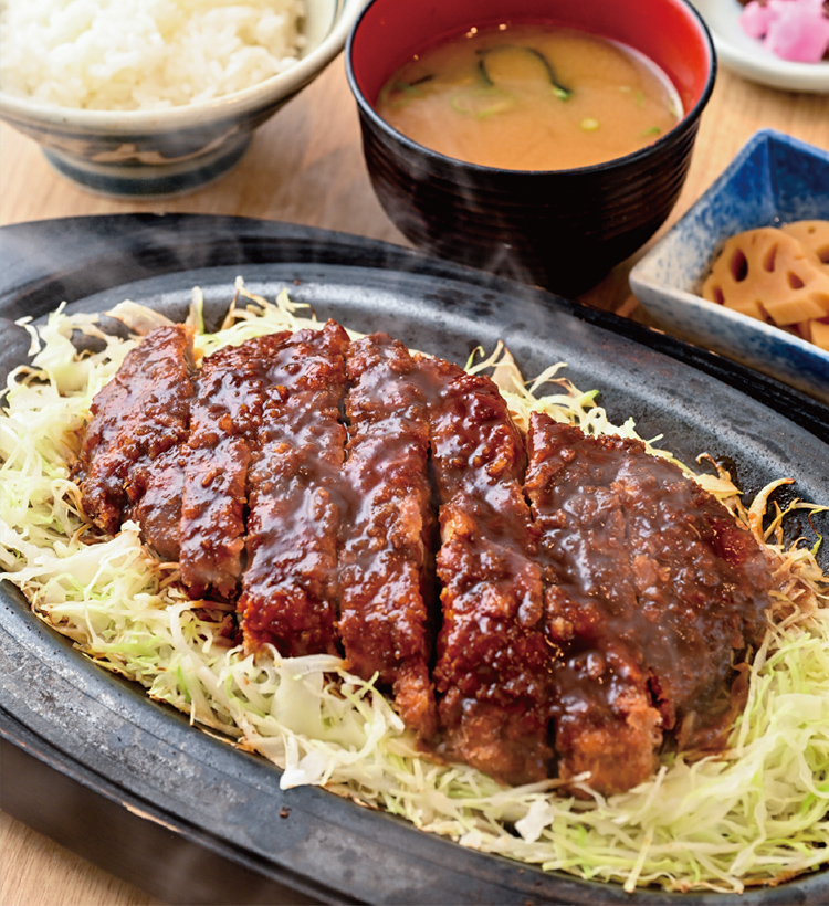 極上リブ鉄板とんかつ定食