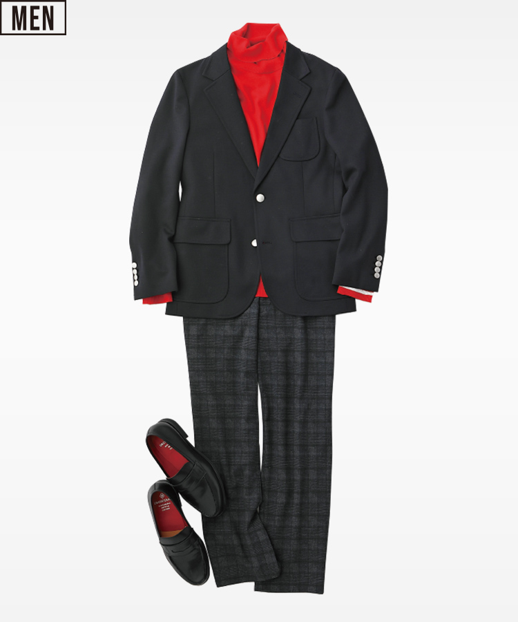 MEN〈DRESSTERIOR〉ジャケット、ニット、パンツ、シューズ