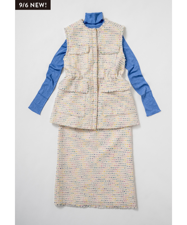 〈Ballsey〉ベスト、カットソー、スカート